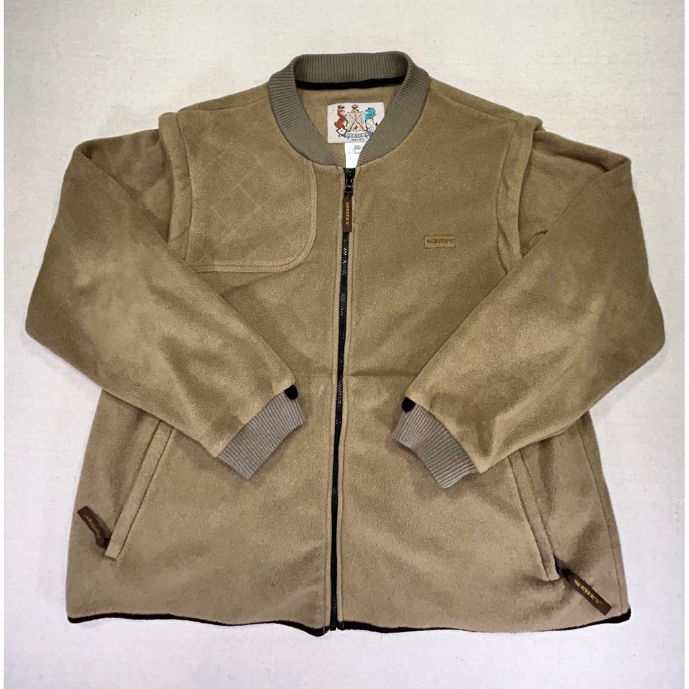 Vintage HERTERS Convertible‎ Men's 2XL Fleece Jacket Vest Hunting Outdoors